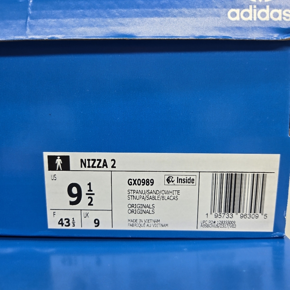 Adidas Men's Nizza 2 Platform GX0989 'Pale Nude' High Top Shoes Size 9.5 New - Picture 8 of 8